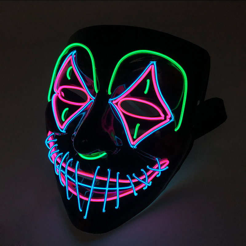 Led Purge Mask Halloween - LEDキラーマスク ハロウィン ダンス 怖いテーマ パーティー コスプレ