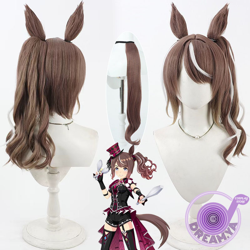 Anime Cosplay Wig Heat Resistant - Highkey Hallowed コスプレウィッグ ウマ娘 プリティーダービー 耐熱人工毛