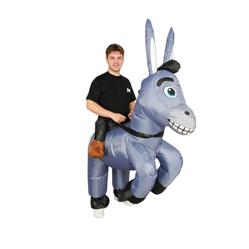 大人用インフレータブルライドオンコスチューム、恐竜・ロバ・ブ - Costumes のレビューと価格
