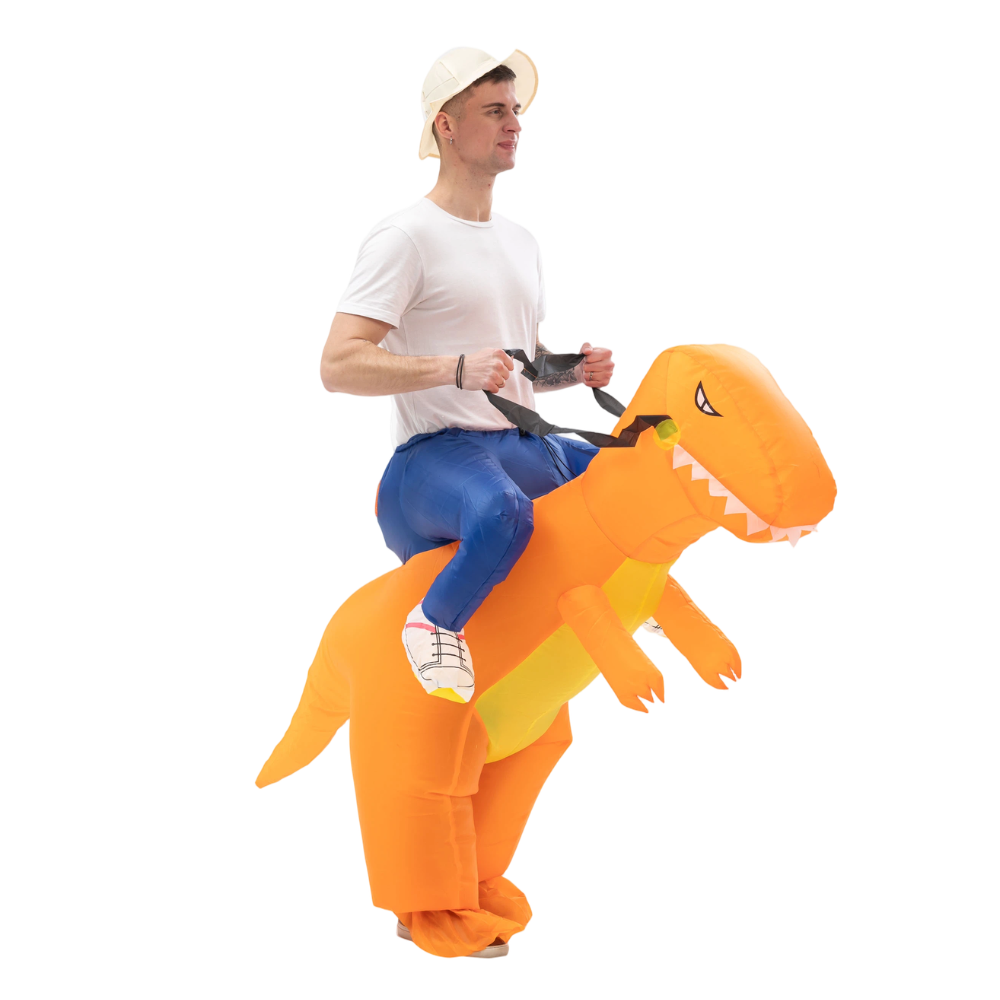 大人用恐竜の着ぐるみ、ハロウィンパーティー、カーニバル、誕生 - Inflatable Dinosaur Costume Adult のレビューと価格