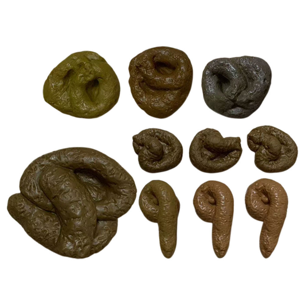 10個入り、リアルな造形のフェイクうんち。エイプリルフールの - Fake Poop Gag Gift のレビューと価格