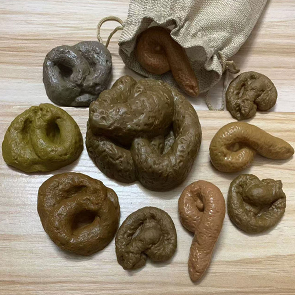 10個入り、リアルな造形のフェイクうんち。エイプリルフールの - Fake Poop Gag Gift のレビューと価格