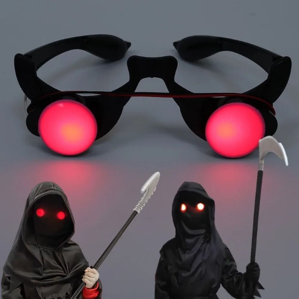 E9 ハロウィーン ホラー 赤い目 メガネ 小道具 面白い個 - Glow In The Dark Party Glasses のレビューと価格