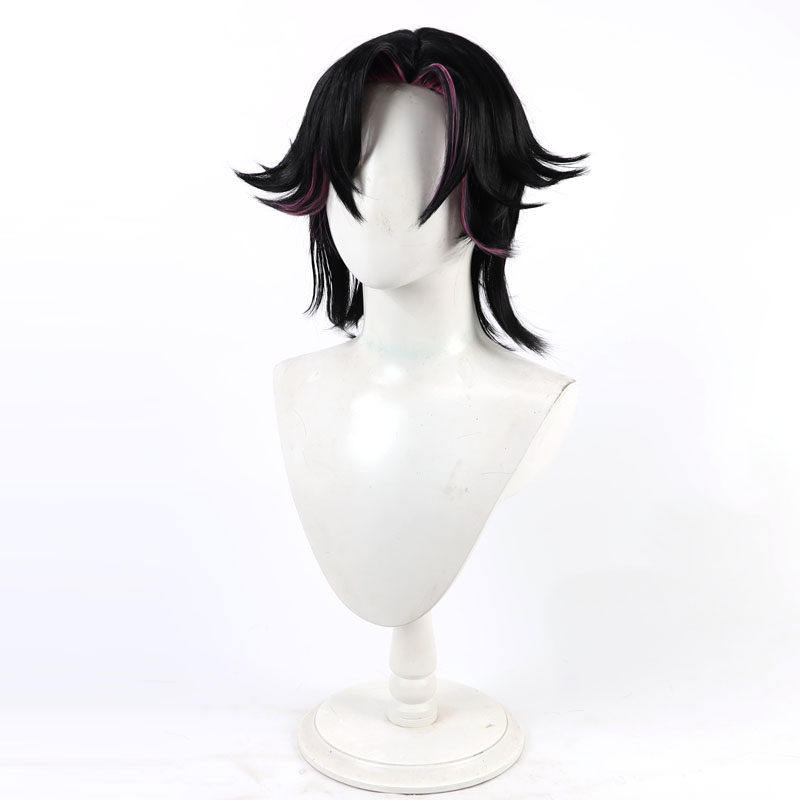 ベザリウス包帯コスプレウィッグ vtuber 黒ショートピン - Anime Cosplay Wig Heat Resistant のレビューと価格
