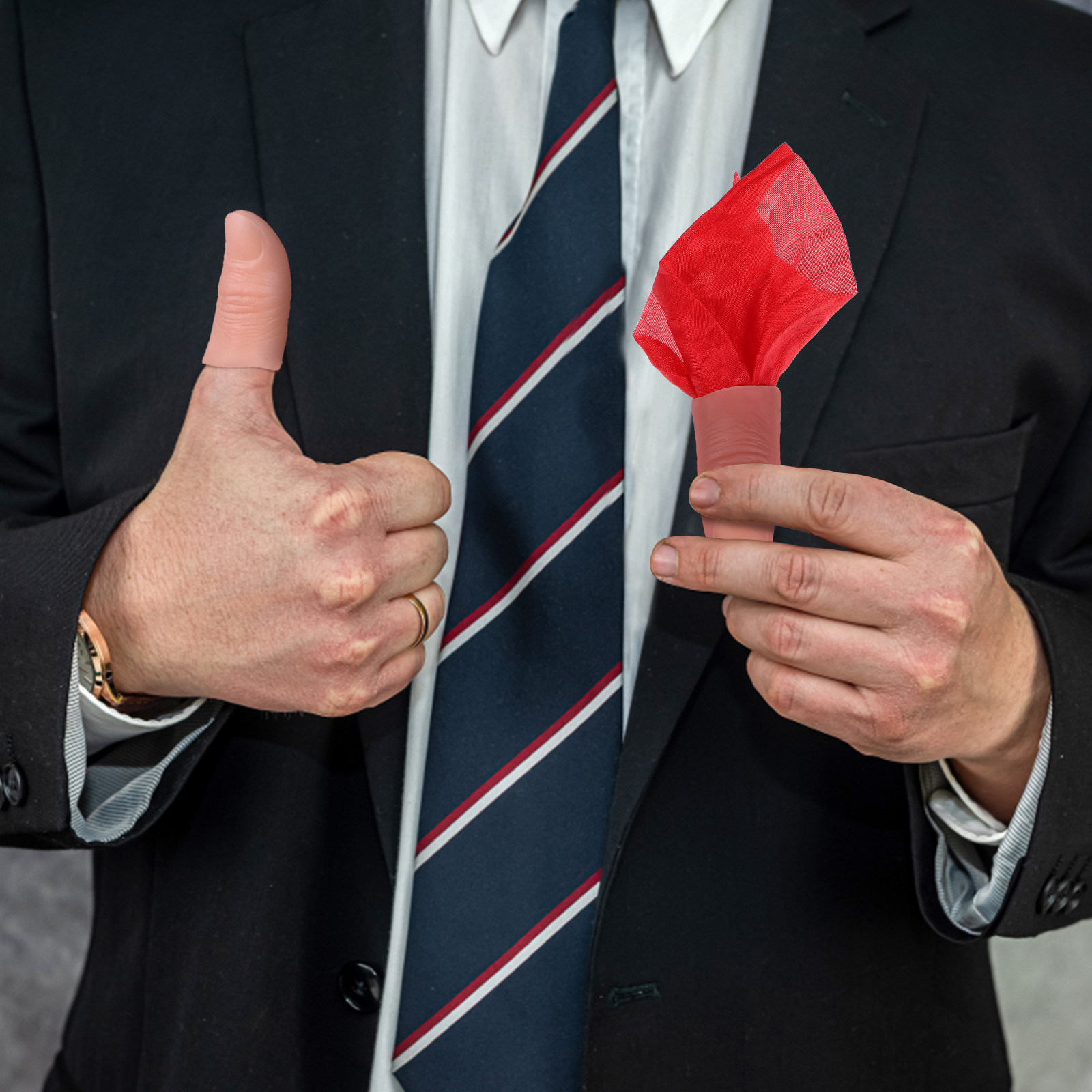 マジックフィンガーカバー6個セット。シルクスカーフを使ったマ - Thumb Tip Magic Trick Set のレビューと価格