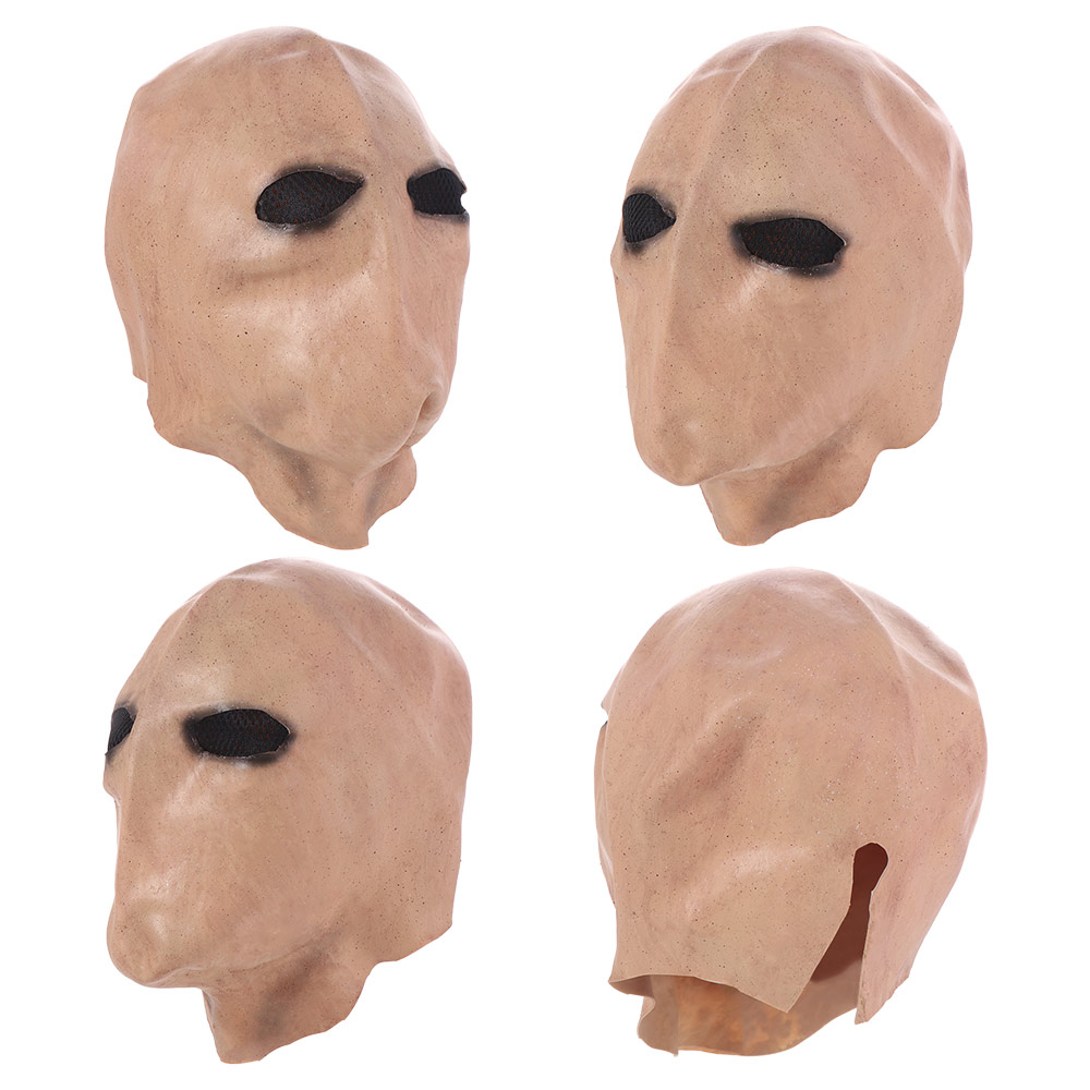 顔のない男のハロウィーン用スレンダーマンマスク。無毒でリアル - Latex Alien Mask Realistic のレビューと価格