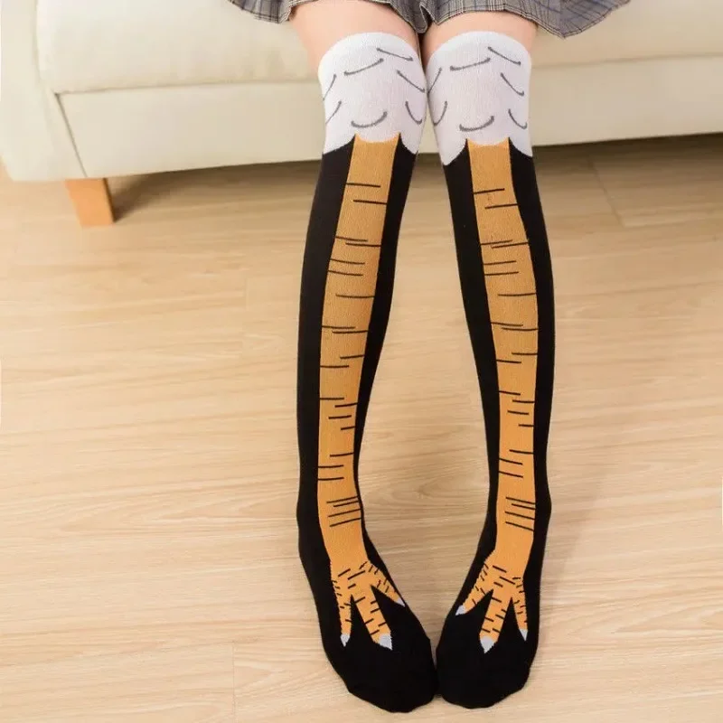 面白い鶏の足ストッキング オーバーニー圧力薄脚ロングストッキ - Funny Chicken Leg Socks のレビューと価格