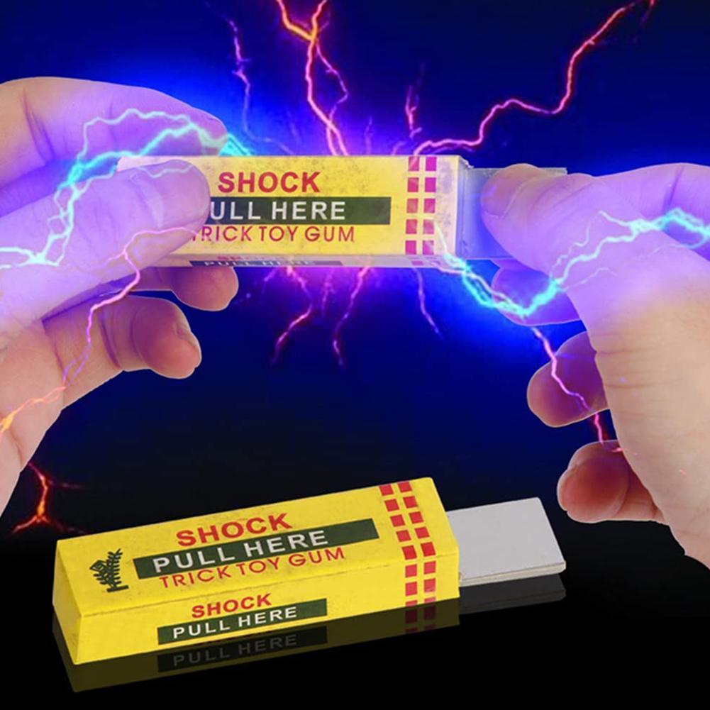 電気ショックジョークチューインガムプルヘッドショックトイギフ - Shock Pen Prank Toy のレビューと価格